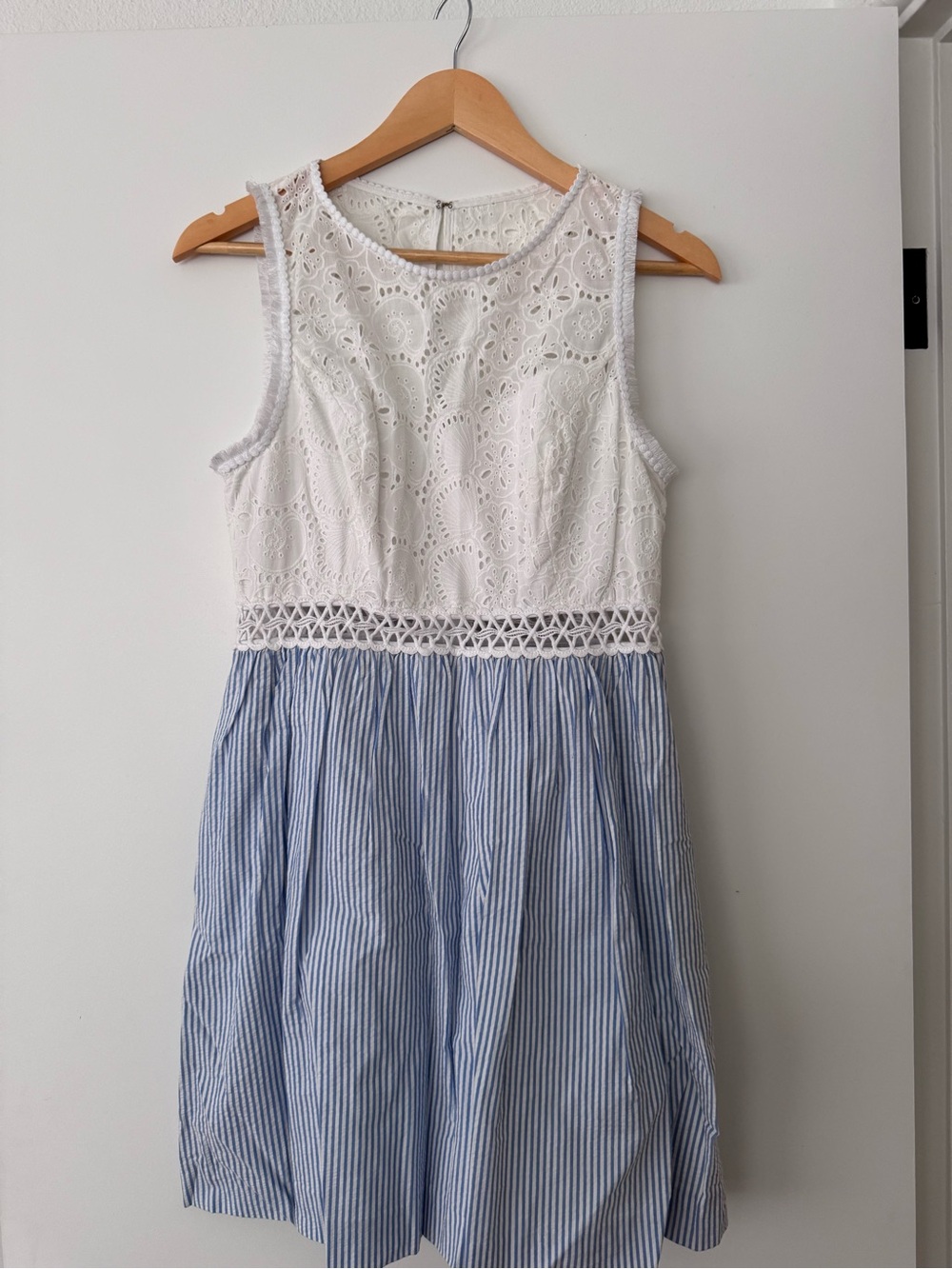 Lilly Pulitzer Seersucker Blue & White Sundress